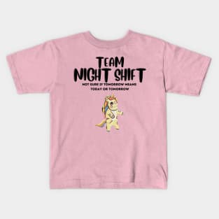 Night Shift Team - Zombie Unicorn! Kids T-Shirt